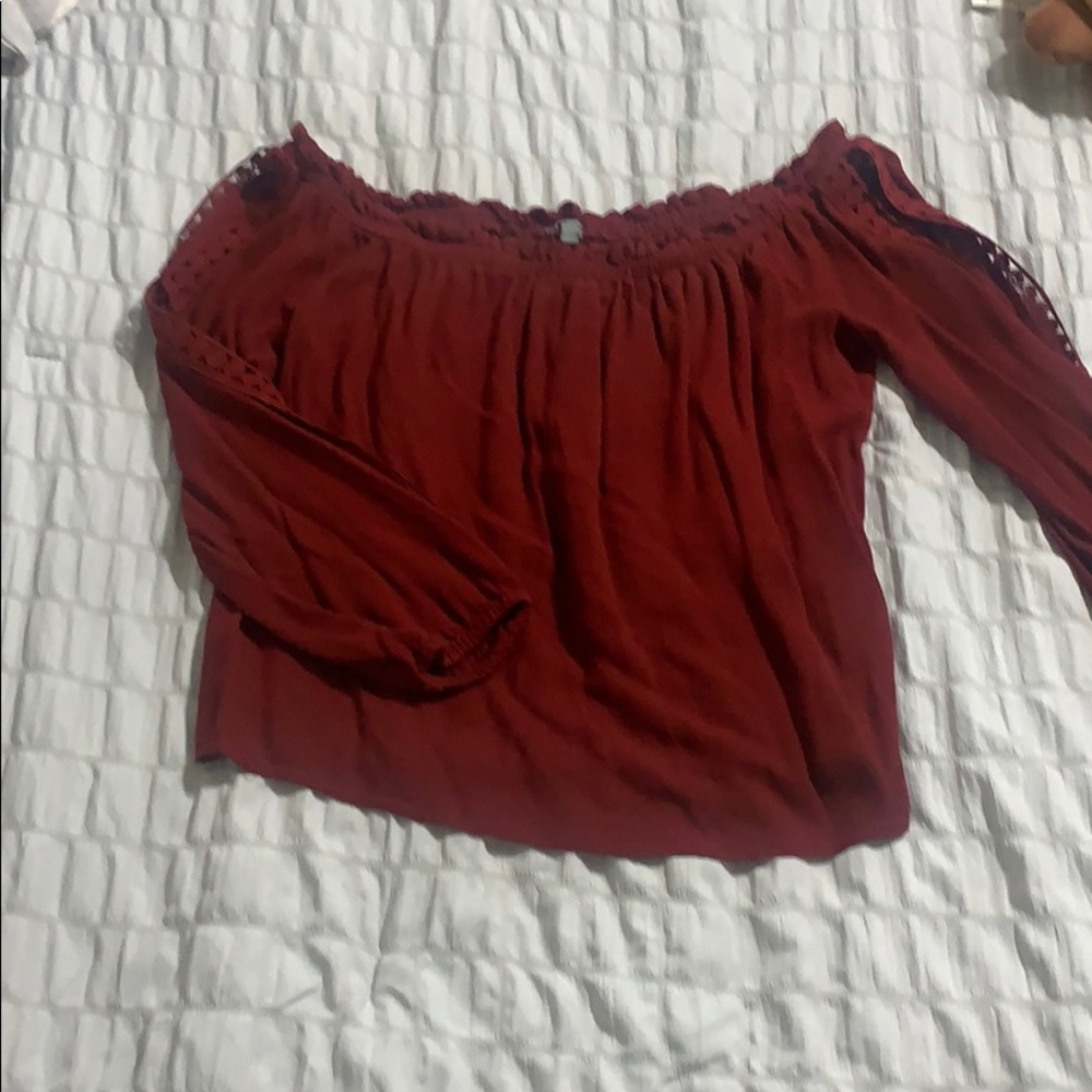 Red blouse